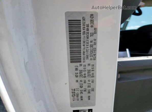 3C6TRVDGXLE113822 2020 RAM PROMASTER White Widok komory silnika