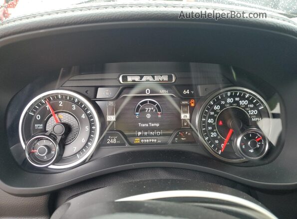 3C6UR5FJ2LG206982 2020 RAM 2500 Gray ხელსაწყოთა პანელის ხედი