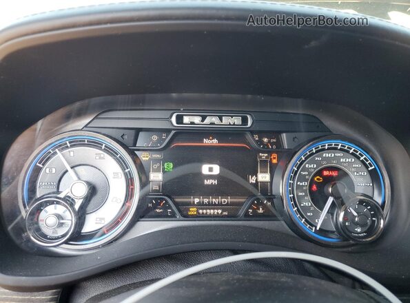 3C6UR5SL0LG150399 2020 RAM 2500 Black Instrument cluster view