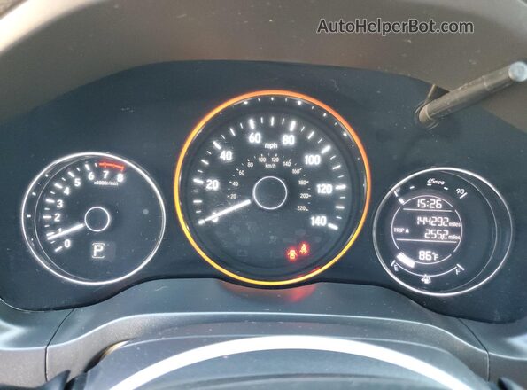 3CZRU5H11LM709134 2020 HONDA HR-V Orange Widok zestawu wskaźników