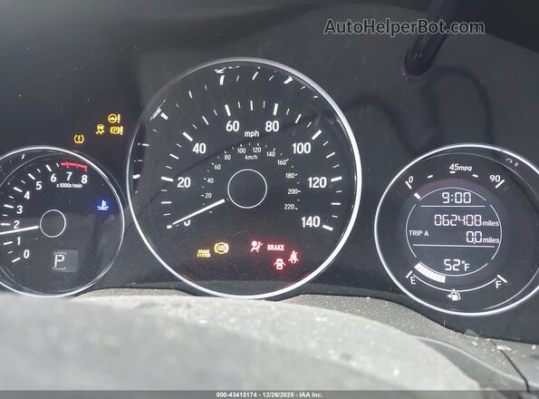 3CZRU5H52JM721549 2018 HONDA HR-V Gray Vista de los asientos traseros