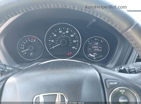 3CZRU6H15MM714117 2021 HONDA HR-V Black Widok tylnych siedzeń