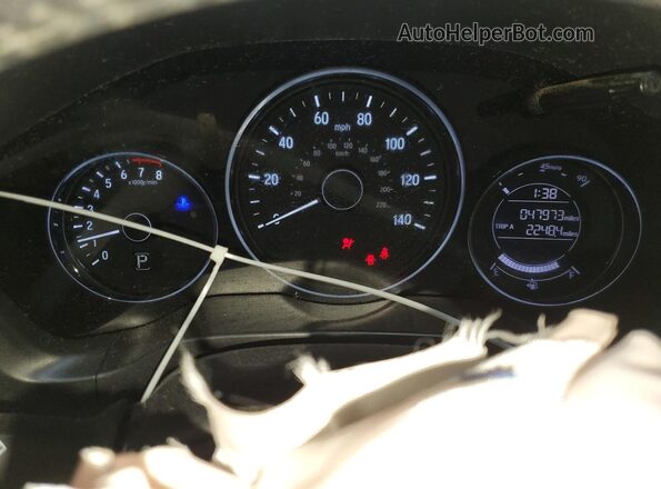 3CZRU6H16LM723018 2020 HONDA HR-V Black Widok zestawu wskaźników