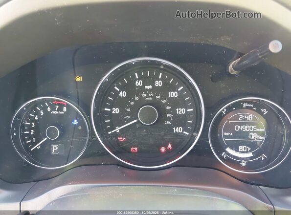 3CZRU6H18LM703434 2020 HONDA HR-V White Widok tylnych siedzeń