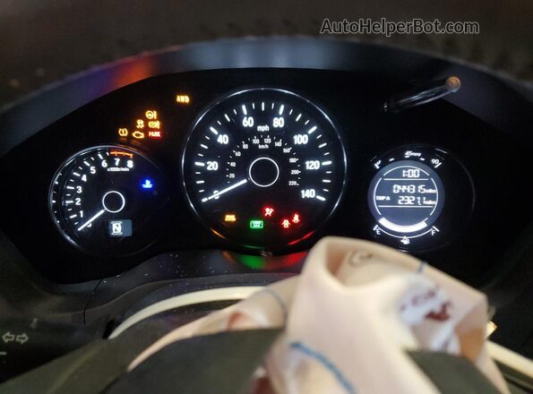 3CZRU6H1XLM723989 2020 HONDA HR-V Синий Вид щитка приборов