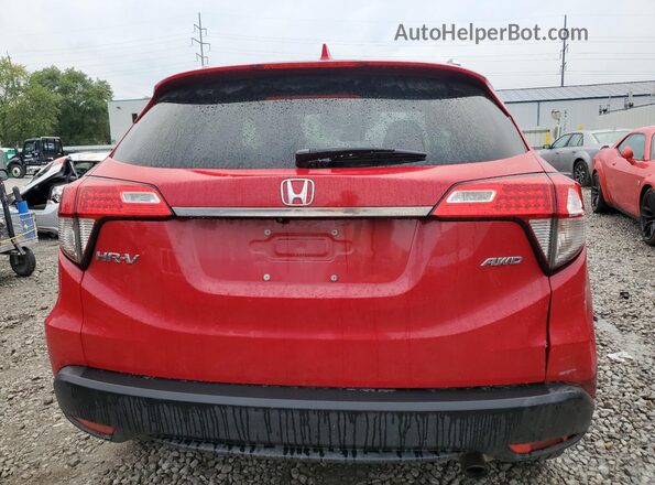 3CZRU6H54LM735316 2020 HONDA HR-V Red Вид ззаду