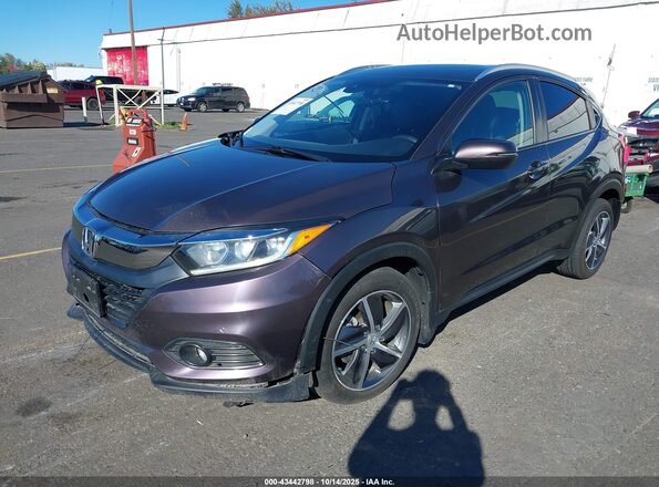 3CZRU6H70NM719635 2022 HONDA HR-V Purple Առջևի ձախ երեք քառորդ տեսարան
