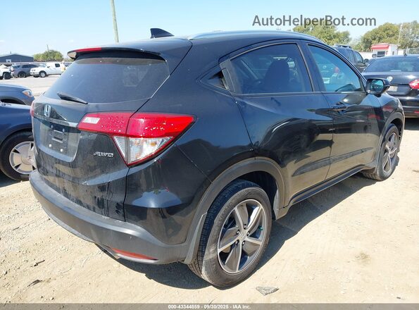 3CZRU6H72NM725095 2022 HONDA HR-V Black უკანა მარჯვენა