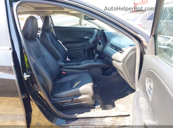 3CZRU6H72NM725095 2022 HONDA HR-V Black წინა სალონის ხედი