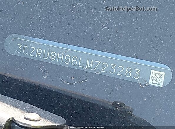 3CZRU6H96LM723283 2020 HONDA HR-V Blue 
