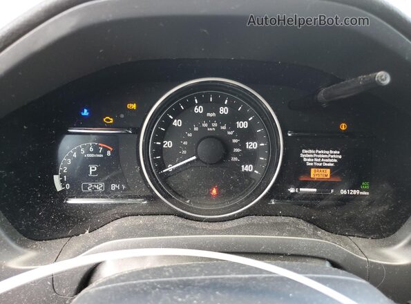 3CZRU6H98LM734138 2020 HONDA HR-V Gray ხელსაწყოთა პანელის ხედი