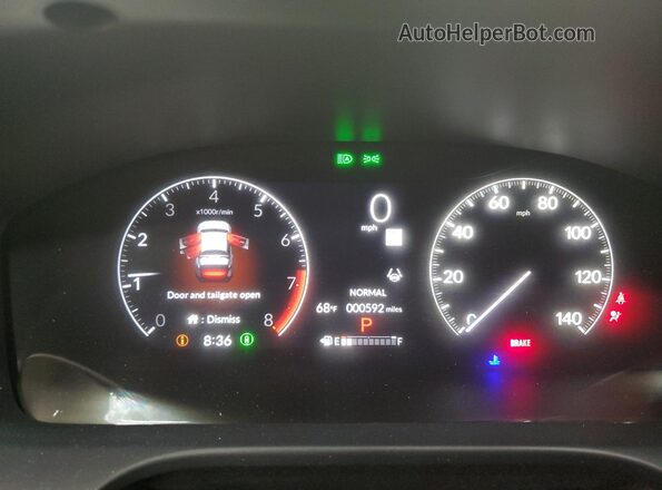 3CZRZ1H36TM709593 2026 HONDA HR-V Gray Вид щитка приладів