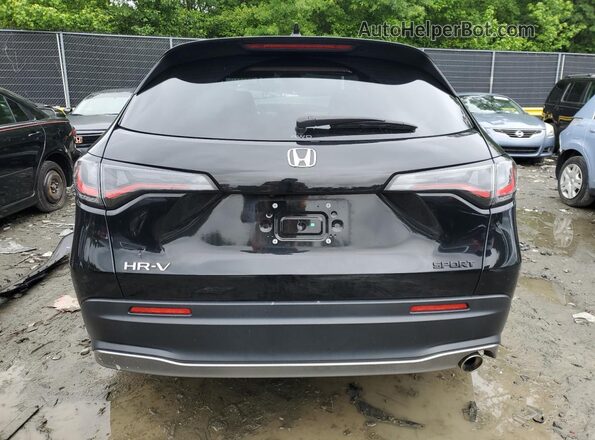 3CZRZ2H51PM722264 2023 HONDA HR-V Black Вид ззаду