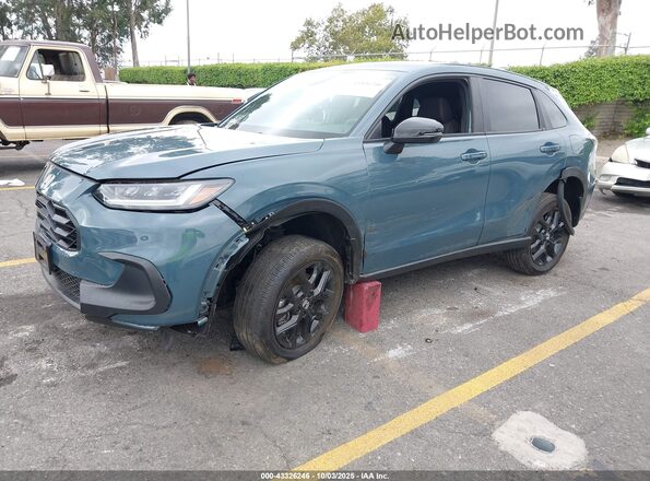 3CZRZ2H56RM759362 2024 HONDA HR-V Синий Передняя левая четверть