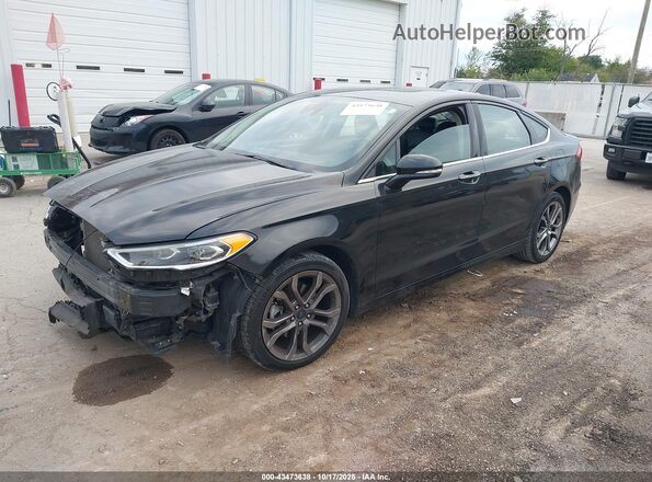 3FA6P0CD7LR116357 2020 FORD FUSION Black Przód lewy