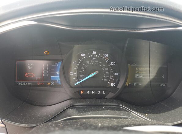 3FA6P0CD7LR118304 2020 FORD FUSION Silver Widok zestawu wskaźników