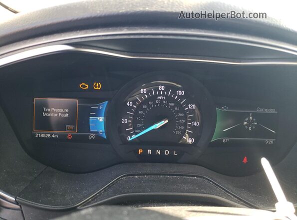 3FA6P0CDXLR131046 2020 FORD FUSION Silver Вид щитка приладів