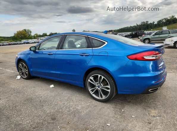 3FA6P0D97LR137770 2020 FORD FUSION Blue Trasero izquierdo