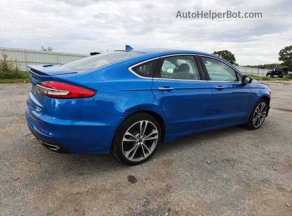 3FA6P0D97LR137770 2020 FORD FUSION Blue Trasero derecho