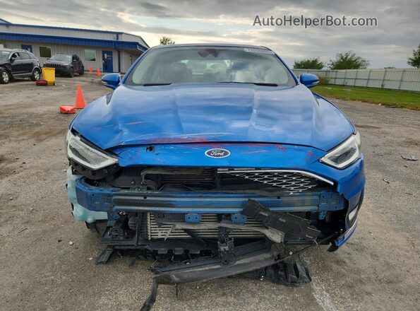 3FA6P0D97LR137770 2020 FORD FUSION Blue Vista frontal