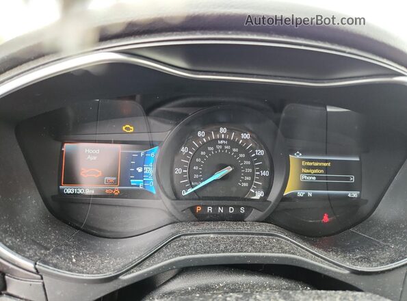 3FA6P0D97LR137770 2020 FORD FUSION Blue Vista del cuadro de instrumentos