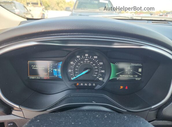 3FA6P0D97LR173622 2020 FORD FUSION White Vista del cuadro de instrumentos