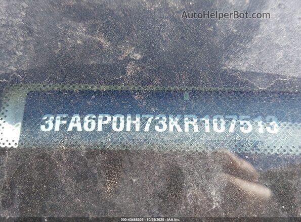 3FA6P0H73KR107513 2019 FORD FUSION HYBRID Teal 