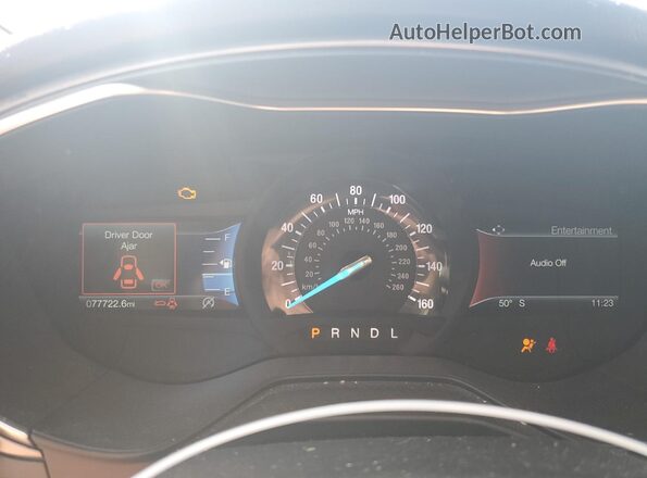 3FA6P0HD0LR167675 2020 FORD FUSION Blue Вид щитка приладів
