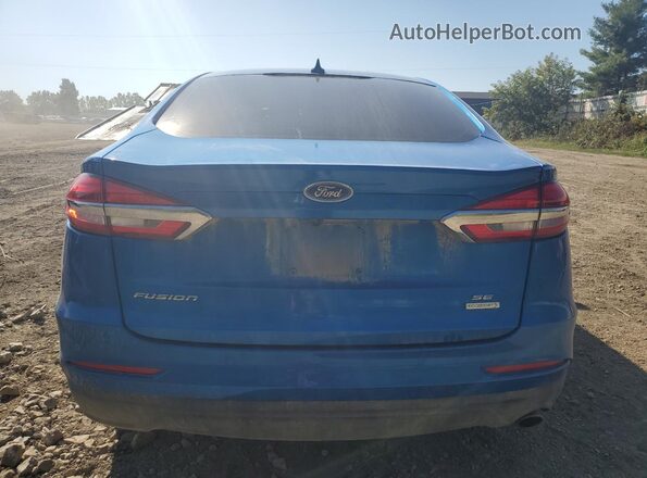 3FA6P0HD0LR167675 2020 FORD FUSION Blue Вид ззаду