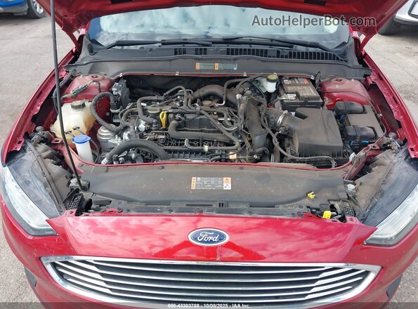 3FA6P0HD1LR132577 2020 FORD FUSION Maroon Vista trasera