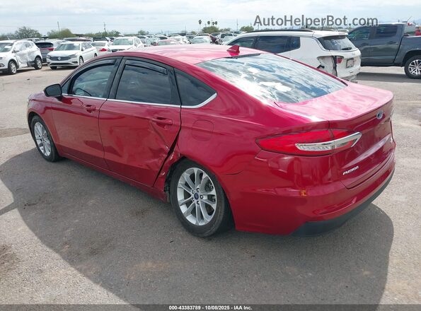 3FA6P0HD1LR132577 2020 FORD FUSION Maroon Trasero izquierdo