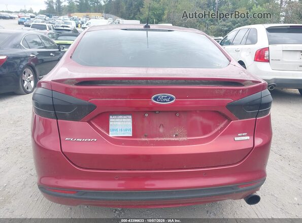 3FA6P0HD2GR112781 2016 FORD FUSION Red 
