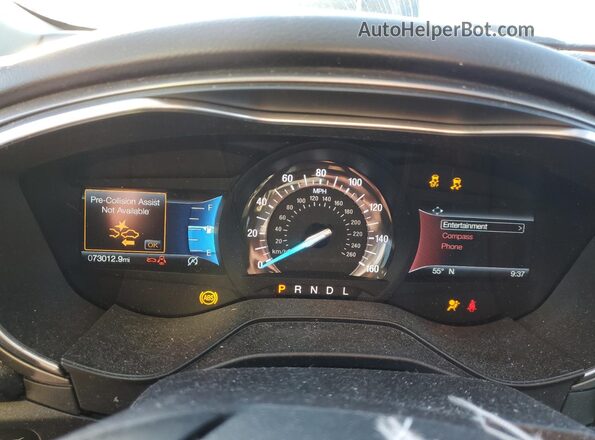 3FA6P0HD7LR249337 2020 FORD FUSION Черный Вид щитка приборов