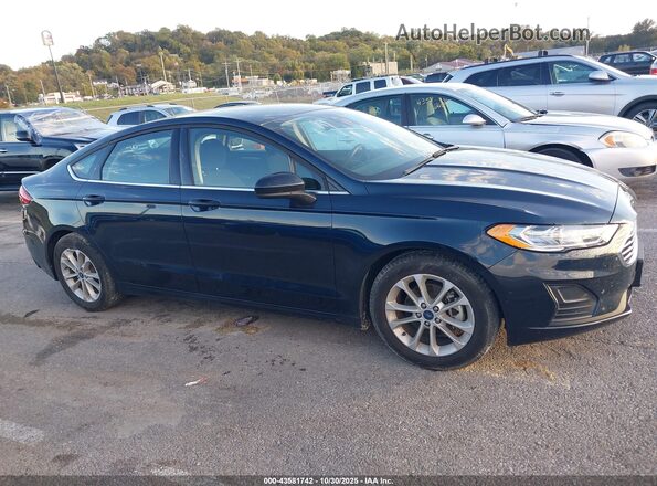 3FA6P0HD8LR220073 2020 FORD FUSION Blue Вид задньої частини салону