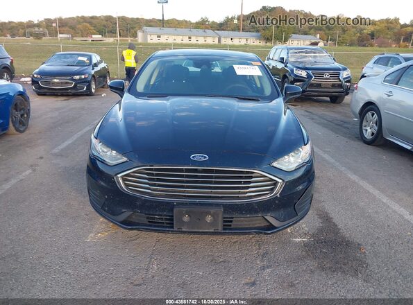 3FA6P0HD8LR220073 2020 FORD FUSION Blue Вид щитка приладів