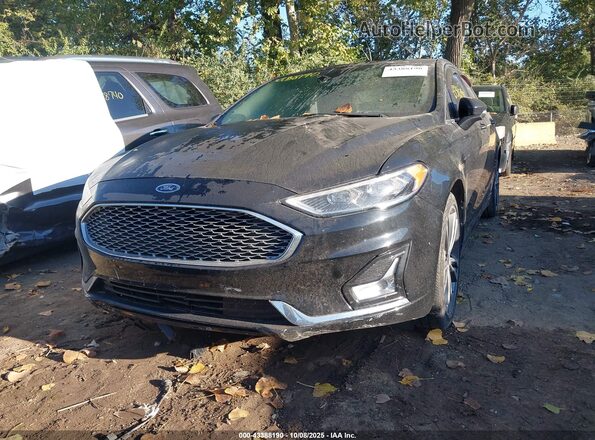 3FA6P0K91LR198146 2020 FORD FUSION Черный Вид спереди