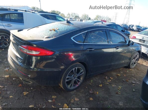 3FA6P0K91LR198146 2020 FORD FUSION Черный Вид задней части салона