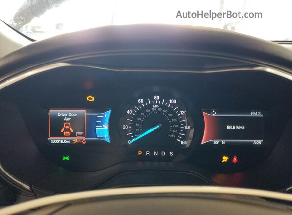 3FA6P0K96LR198532 2020 FORD FUSION Black Instrument cluster view