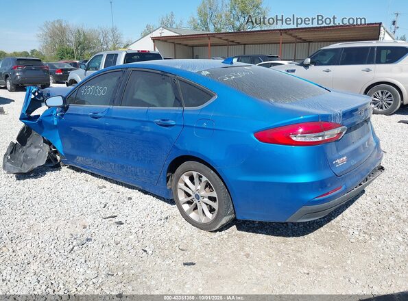 3FA6P0LU0LR223007 2020 FORD FUSION Blue Trasero izquierdo