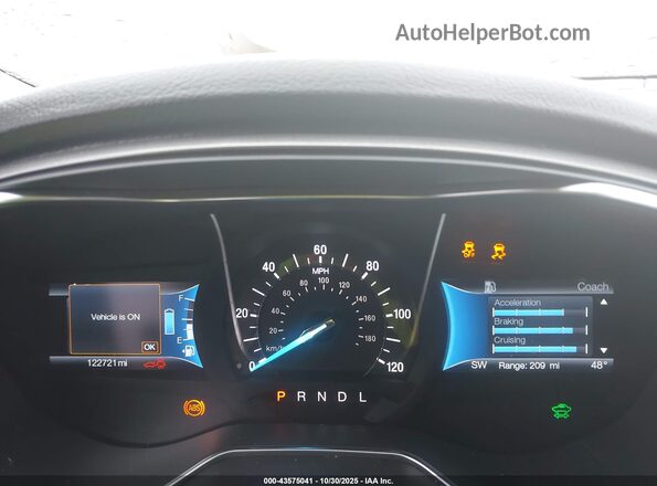 3FA6P0LU1HR400686 2017 FORD FUSION HYBRID Blue Widok tylnych siedzeń