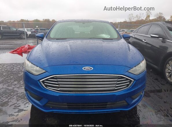 3FA6P0LU1HR400686 2017 FORD FUSION HYBRID Blue Widok zestawu wskaźników