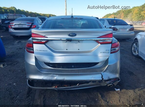 3FA6P0LU1JR132437 2018 FORD FUSION HYBRID Silver 