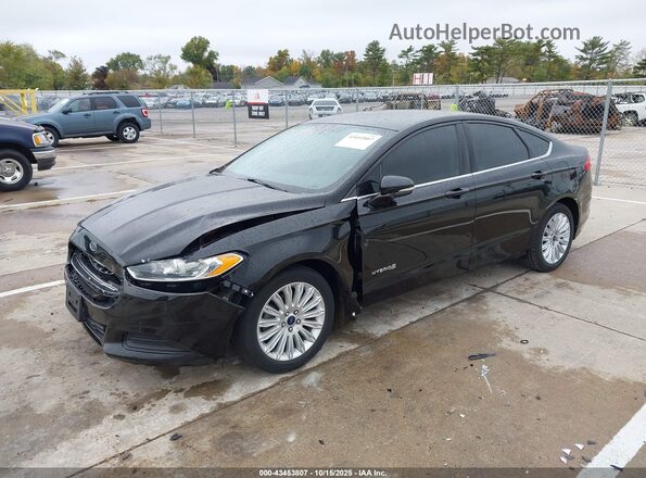 3FA6P0LU2GR352078 2016 FORD FUSION HYBRID Black Przód lewy