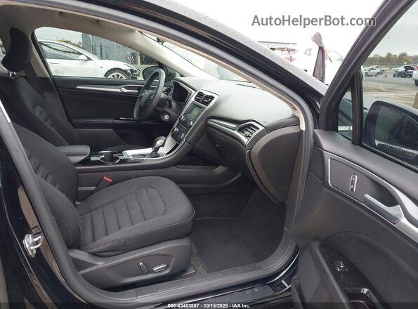 3FA6P0LU2GR352078 2016 FORD FUSION HYBRID Black Widok wnętrza z przodu