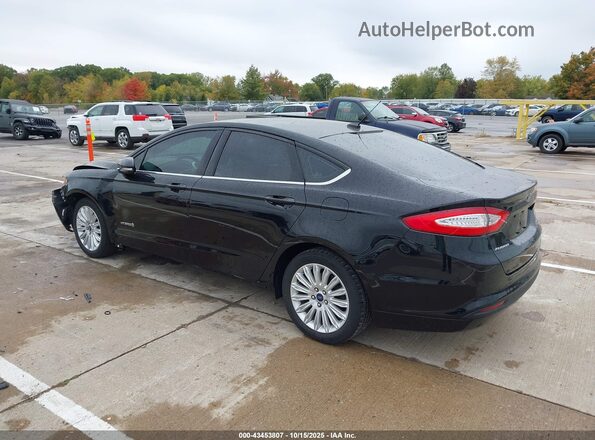 3FA6P0LU2GR352078 2016 FORD FUSION HYBRID Black Tył lewy
