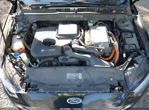 3FA6P0LU3HR319477 2017 FORD FUSION HYBRID Black Widok z tyłu