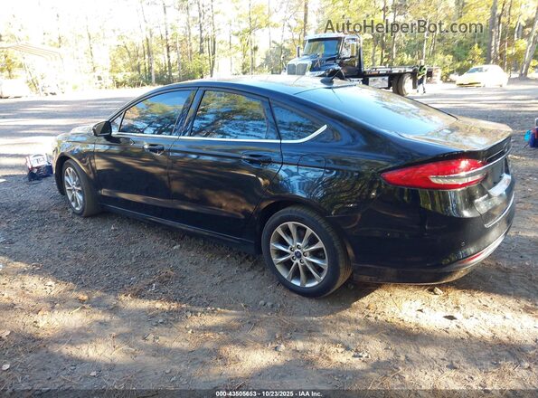 3FA6P0LU3HR319477 2017 FORD FUSION HYBRID Black Tył lewy