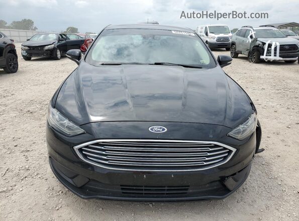 3FA6P0LU3JR140300 2018 FORD FUSION Black Вид спереду