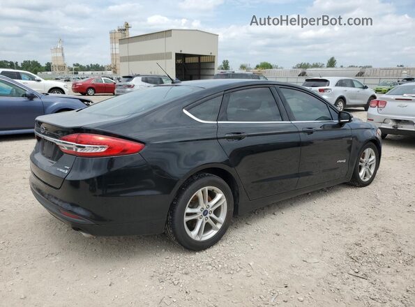 3FA6P0LU3JR140300 2018 FORD FUSION Black Задня права чверть