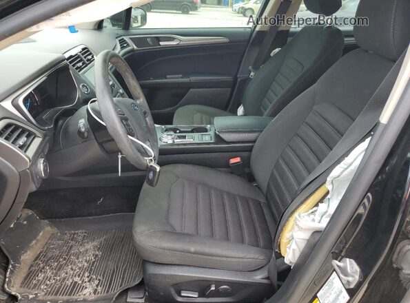 3FA6P0LU3JR140300 2018 FORD FUSION Black Вид салону спереду